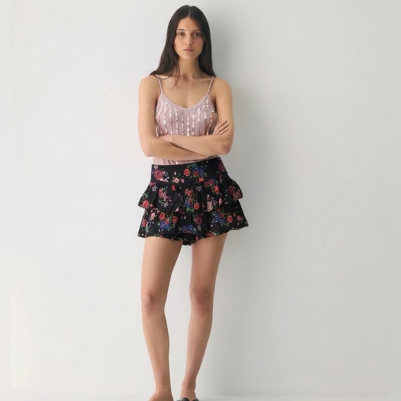 Pull&Bear Dresses & Skirts - Pull&Bear Floral Ruffle Mini Skort